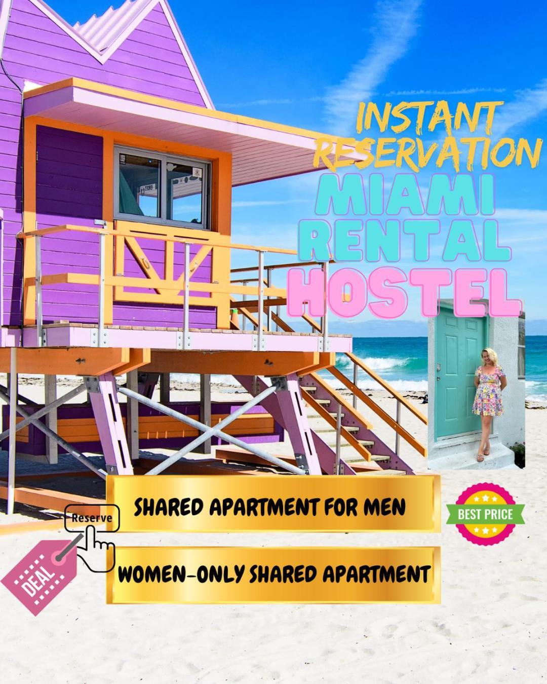 104 Mixed Shared Rooms Central, Friendly, Affordable Μαϊάμι Εξωτερικό φωτογραφία